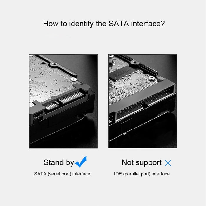 SEATAY HD213 Tool Free Screwless SATA 2.5 inch USB 3.0 Interface HDD Enclosure, The Maximum Support Capacity: 2TB