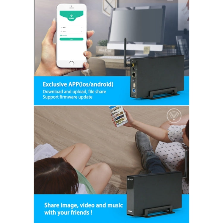 SATA 3.5 inch USB 3.0 Interface Wireless HDD Enclosure