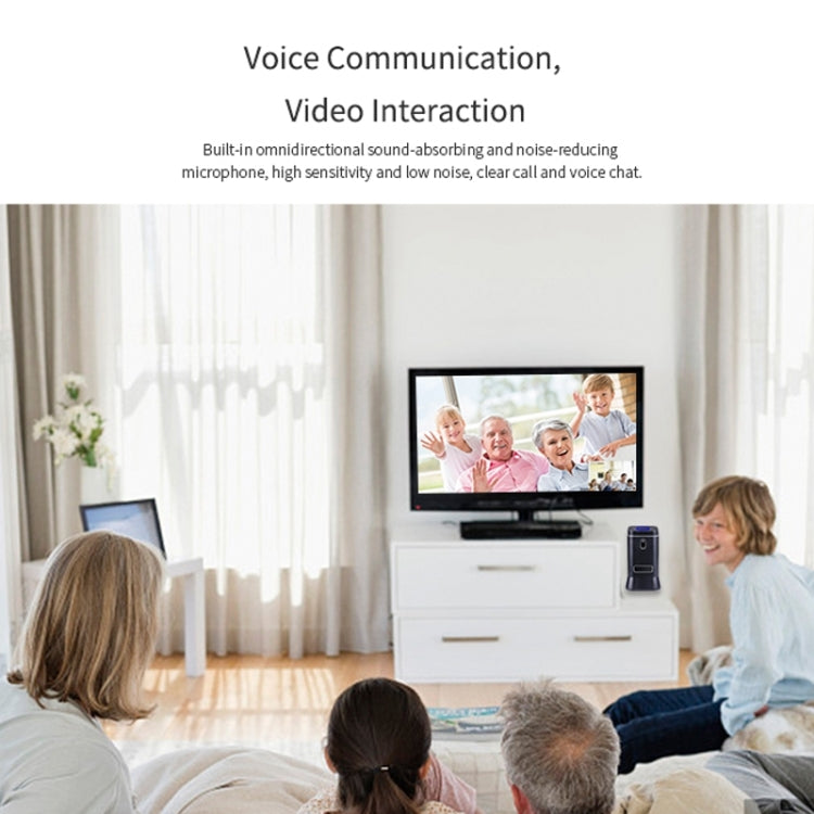 Portable Multifunction Mini PC for Intel 4G+64G, Built-in 2 Megapixel Camera & Sound Absorbing Noise Reduction Microphone, Support Voice Communication & 4K Ultra Clear Video Interactive & Speaker(Black)