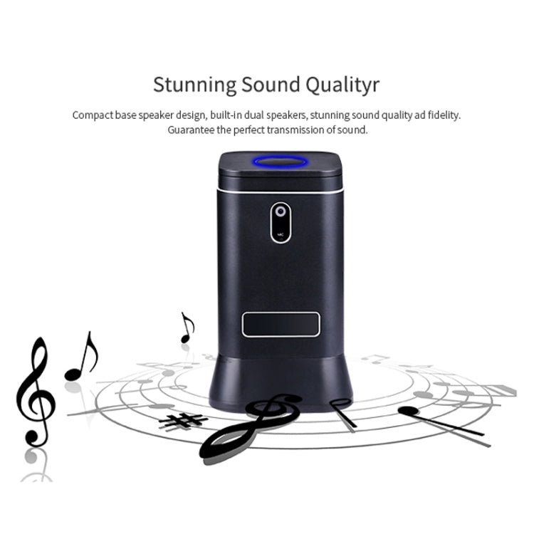 Portable Multifunction Mini PC for Intel 4G+64G, Built-in 2 Megapixel Camera & Sound Absorbing Noise Reduction Microphone, Support Voice Communication & 4K Ultra Clear Video Interactive & Speaker(Black)