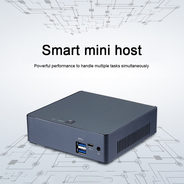 Smart Mini PC for Intel Core I7-8550U 8G+128G Quad Core 1.8-4.0GHz, Support Bluetooth 4.0 & 2.4G / 5.0G Dual-band WiFi & RJ45 Gigabit Network Card