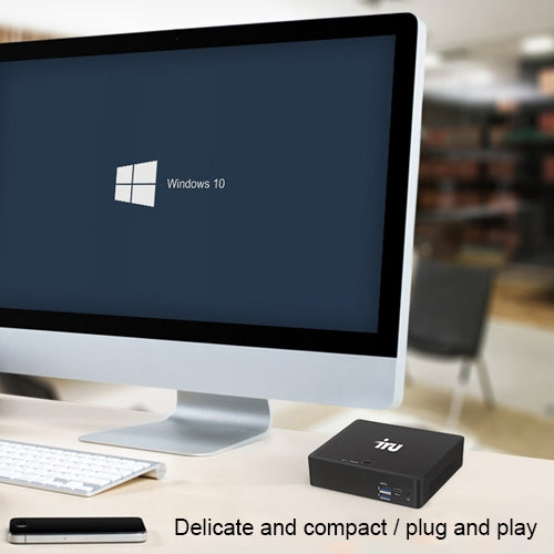 iru M7 TV Box Style Mini PC, Windows 10 Intel Core i7-6500U 8G+256G up to 3.5GHz, Support Bluetooth 4.0 & 2.4G / 5.0G Dual-band WiFi & 4K HD Video(Black)