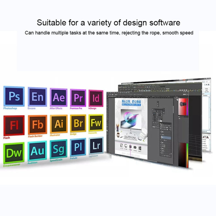 mingying M4I7-D 8GB+256GB Core I7 4750HQ Quard Core GTX1050Ti 4GB Independent Graphics Mini PC with 4 USB 2.0 Ports & 2 USB 3.0 Ports(Black)