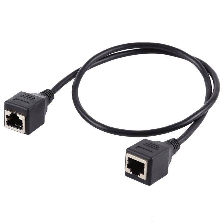 RJ45 Female to Female Ethernet LAN Network Extension Cable Cord, Cable Length: 2m