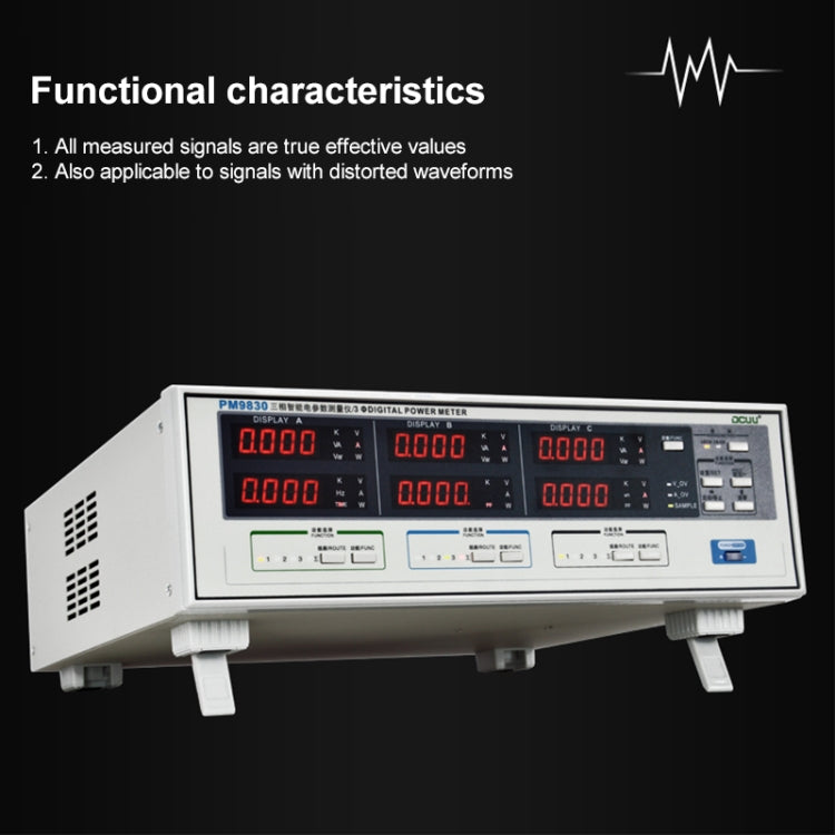 DCUU PM9830 500V 80A Three Phase Digital AC Voltage Current Power Factor & Power Meter