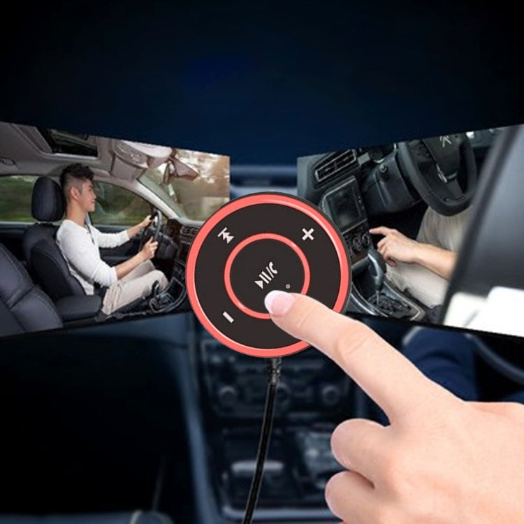 Car Sports Bluetooth V2.1+EDR Music Player Receiver with LED Light & 3.5mm Stereo Input Jack, Support USB Charge & Hands-free, Button without Backlit