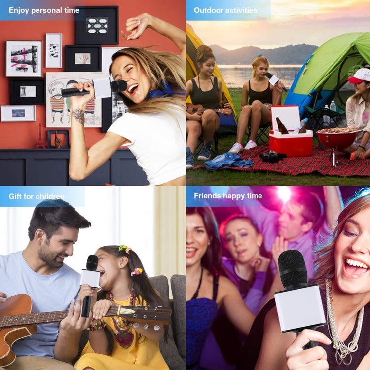 SDRD SD-08 Double Speakers High Sound Quality Handheld KTV Karaoke Recording Bluetooth Wireless Condenser Microphone