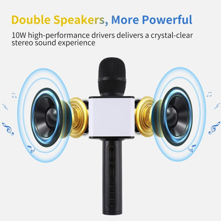 SDRD SD-08 Double Speakers High Sound Quality Handheld KTV Karaoke Recording Bluetooth Wireless Condenser Microphone