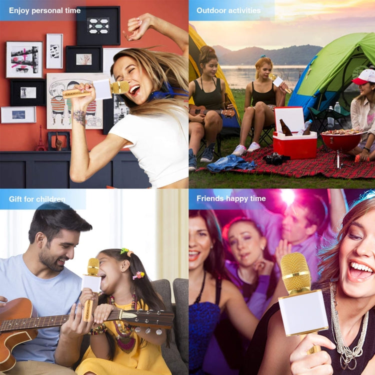 SDRD SD-08 Double Speakers High Sound Quality Handheld KTV Karaoke Recording Bluetooth Wireless Condenser Microphone