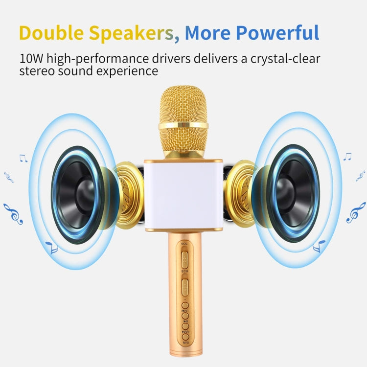 SDRD SD-08 Double Speakers High Sound Quality Handheld KTV Karaoke Recording Bluetooth Wireless Condenser Microphone
