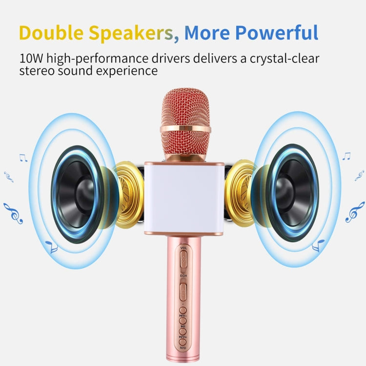 SDRD SD-08 Double Speakers High Sound Quality Handheld KTV Karaoke Recording Bluetooth Wireless Condenser Microphone
