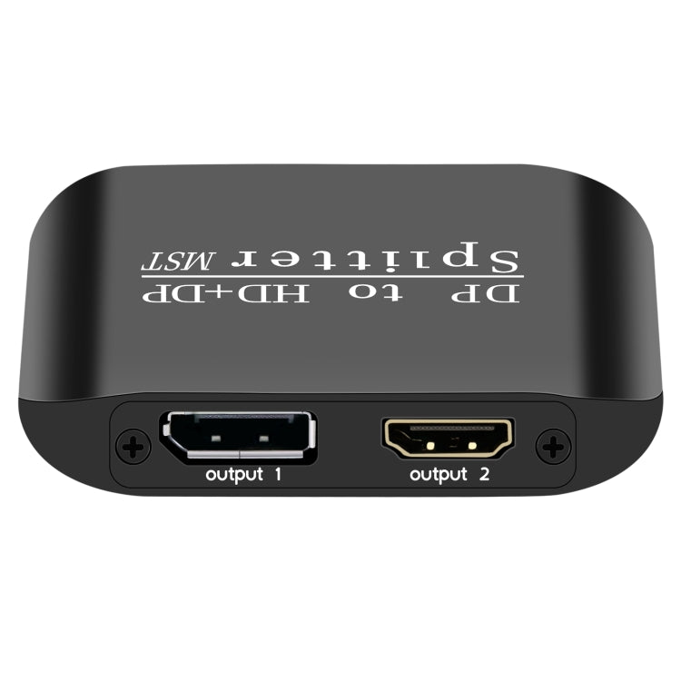 NK-W60 DP DisplayPort To HDMI, DP DisplayPort Splitter MST / SST Monitor Switcher  - Black