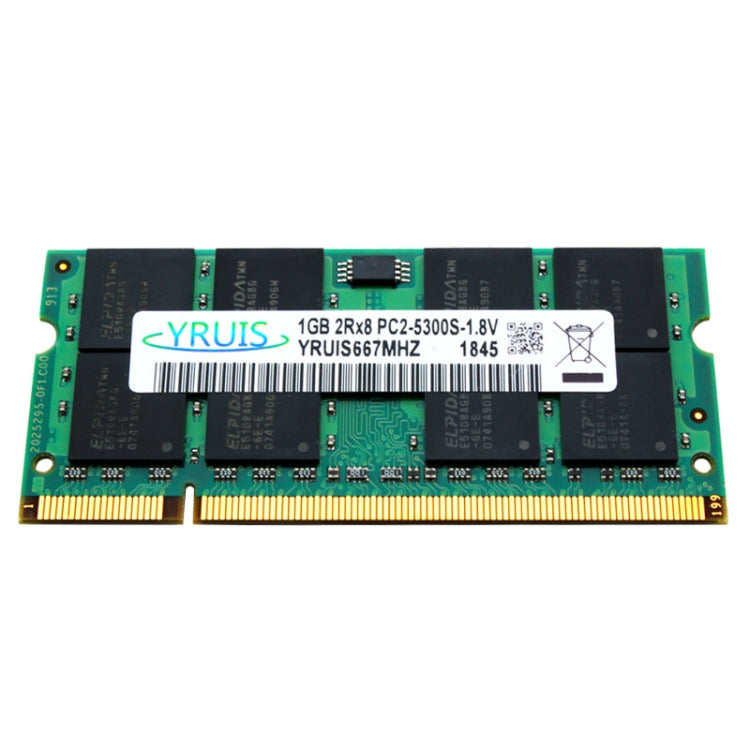 YRUIS DDR2 667MHz 1GB 533/667/800 Memory RAM Module Compatible for Laptop