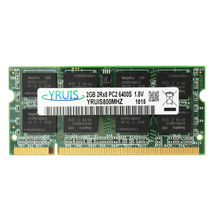 YRUIS DDR2 800MHz 2GB PC2-5300/6400 Memory RAM Module for Laptop