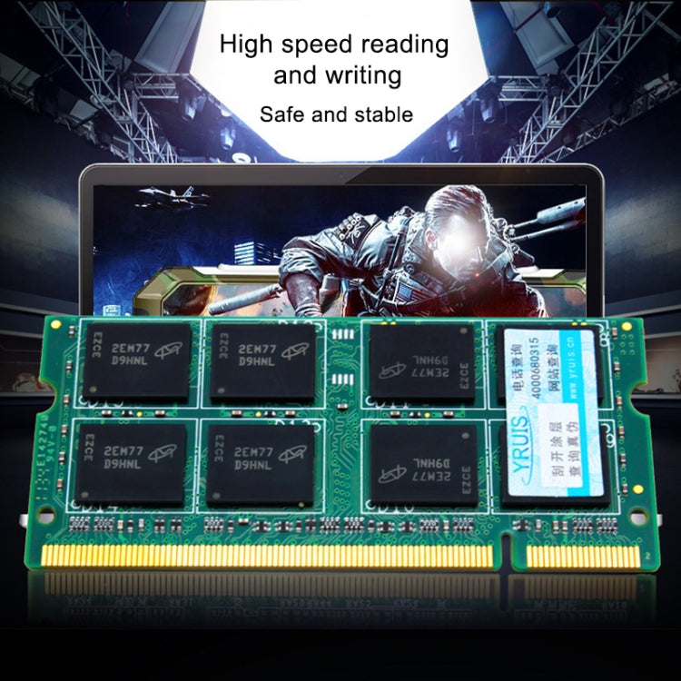 YRUIS DDR2 800MHz 4GB PC2-800/6400 Memory RAM Module for Laptop