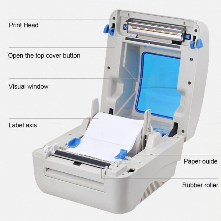 Xprinter XP-460B USB Port Thermal Automatic Calibration Barcode Printer