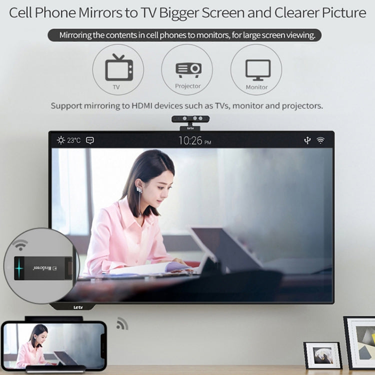D5 Wireless TV Dongle 1080P High Definition Screen Device Connector Adapter Display Receiver for Andriod & IOS