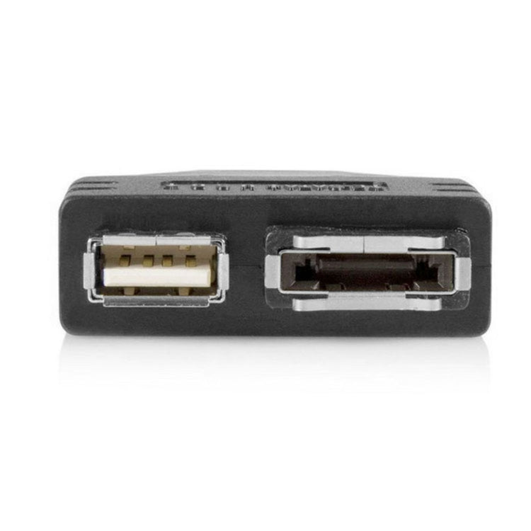USB 2.0 A Female + eSATA Female to Combo eSATAp (Power over eSATA) Male Adapter