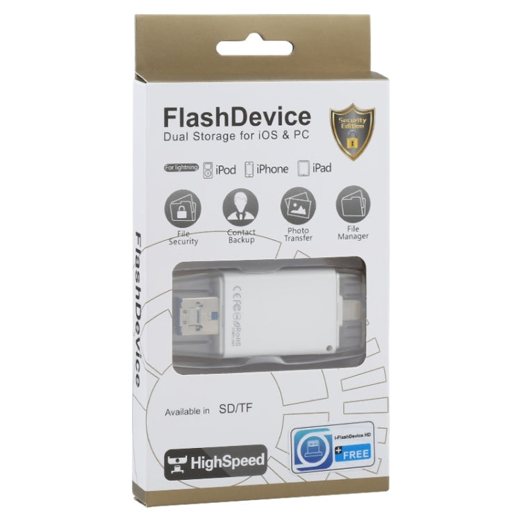 NK-208 3 in 1 i-Flash TF Card / SD Card Reader For 8 Pin + USB 2.0 + Micro USB Devices