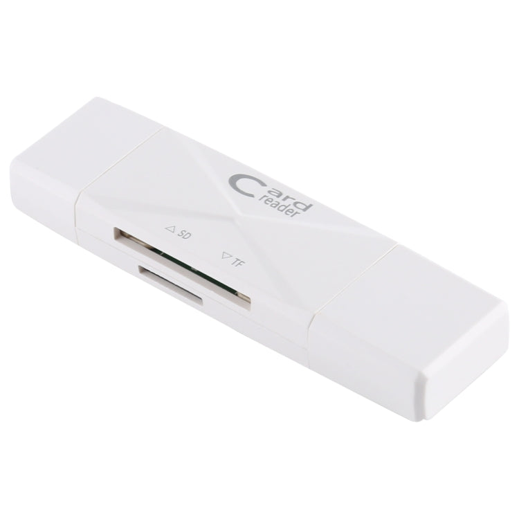 USB-C / Type-C + SD + TF + Micro USB to USB 2.0 Card Reader