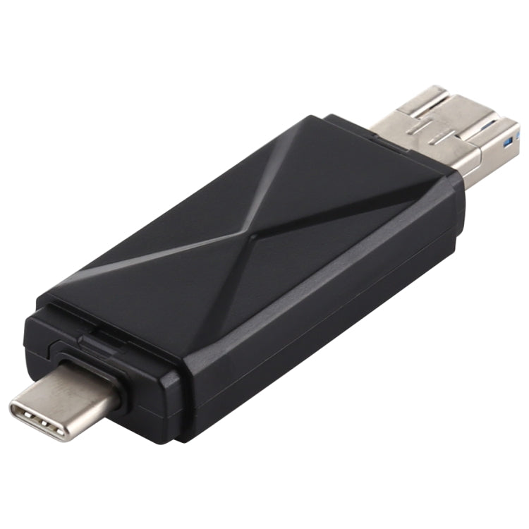 USB-C / Type-C + SD + TF + Micro USB to USB 3.0 Card Reader