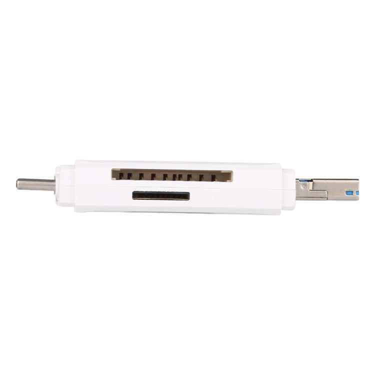 USB-C / Type-C + SD + TF + Micro USB to USB 3.0 Card Reader