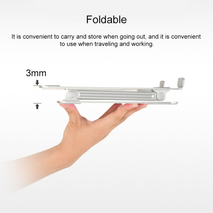 Adjustable Height Laptop Stand Aluminum Alloy Notebook Cooling Platform Holder, Style: Ordinary