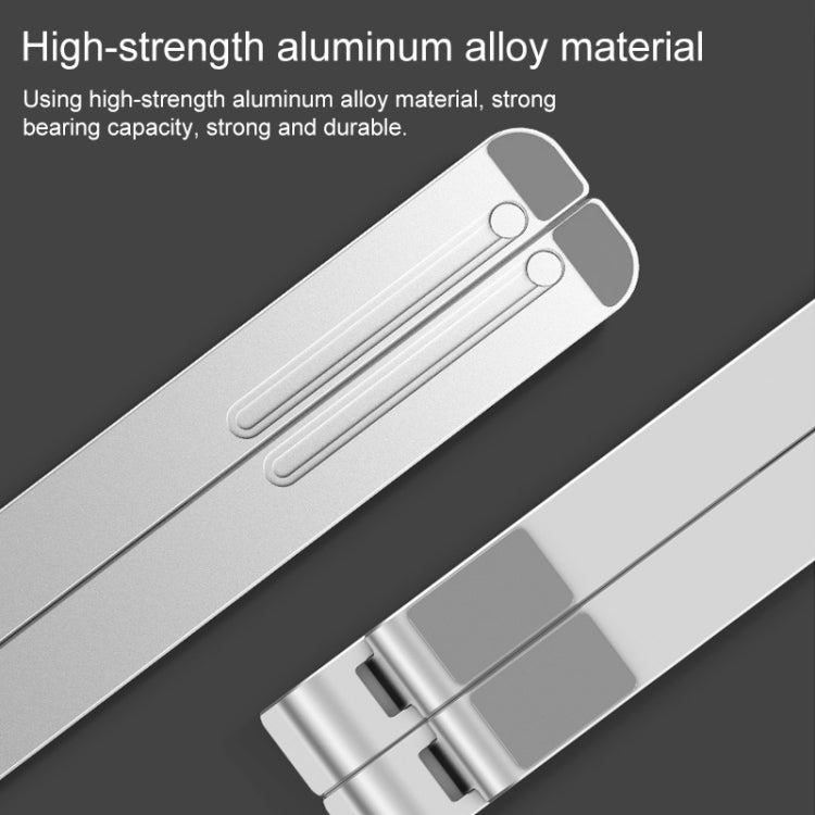 Portable Adjustable Laptop Stand Desktop Lifting Height Increase Rack Folding Heat Dissipation Holder, Style: Fan