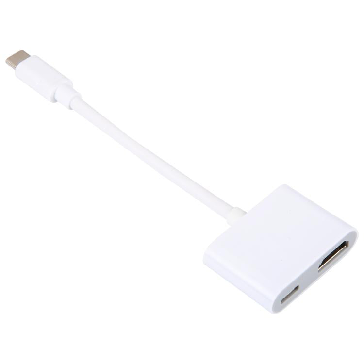 USB-C/Type-C to HDMI+USB-C/Type-C 4K/30HZ Digital AV Adapter