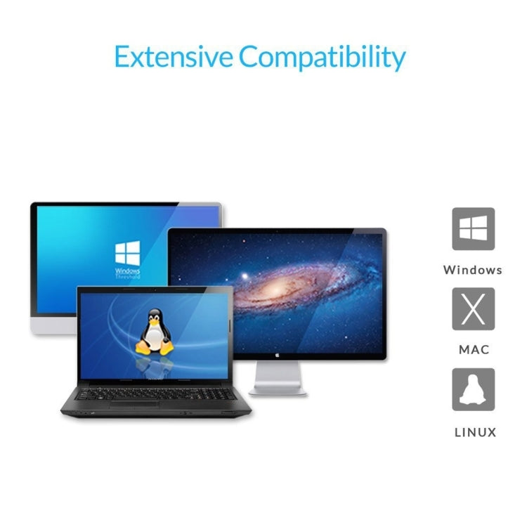 2.5 inch SATA HDD USB 3.1 USB-C / Type-C External Hard Drive Enclosure Storage Case(Transparent)