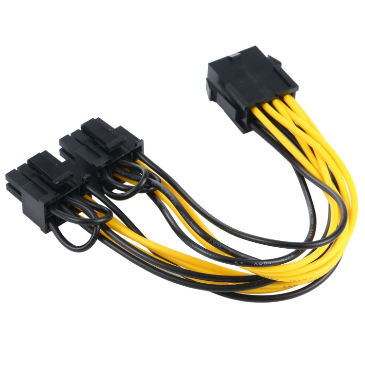 Motherboard PCI-Express PCIE 8 Pin to Dual 8 (6+2) Pin Graphics Card Adapter Power Supply Cable