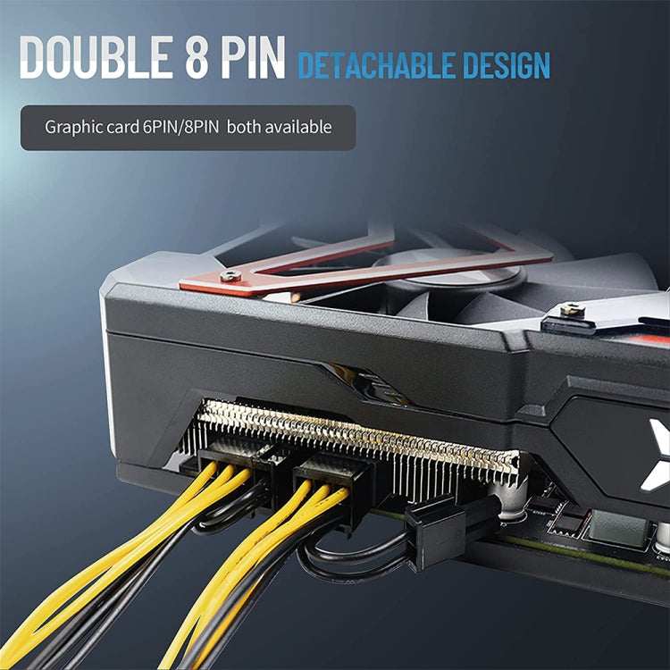 8 Pin to PCI-E PCIe 8 Pin + 8 (6+2) Pin Power Cable