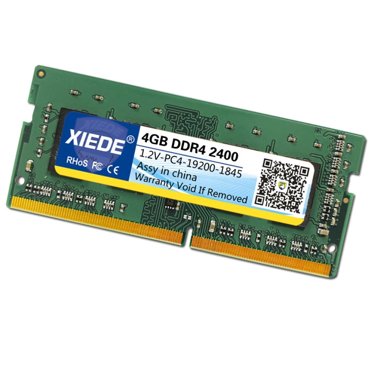XIEDE DDR4 2400MHz 4GB PC4-19200 Memory RAM Module for Laptop