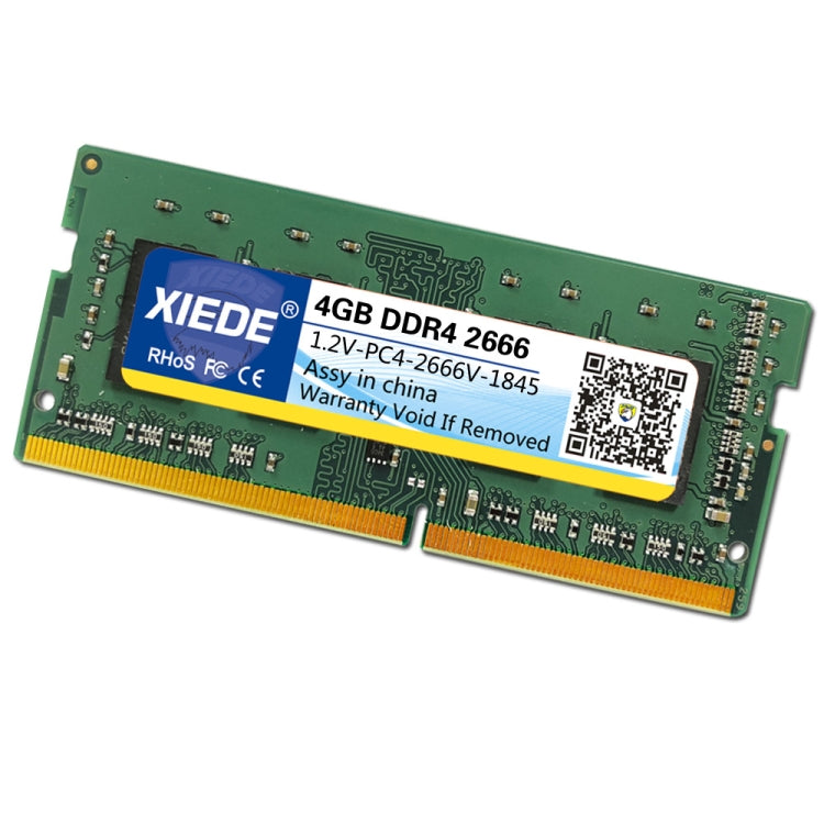 XIEDE DDR4 2666MHz 2667MHz 4GB PC4 Memory RAM Module for Laptop