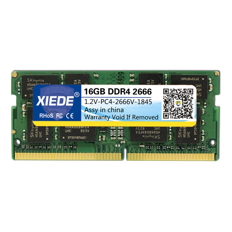 XIEDE Hynix Chip DDR4 2666MHz 2667MHz 16GB Memory RAM Module for Laptop