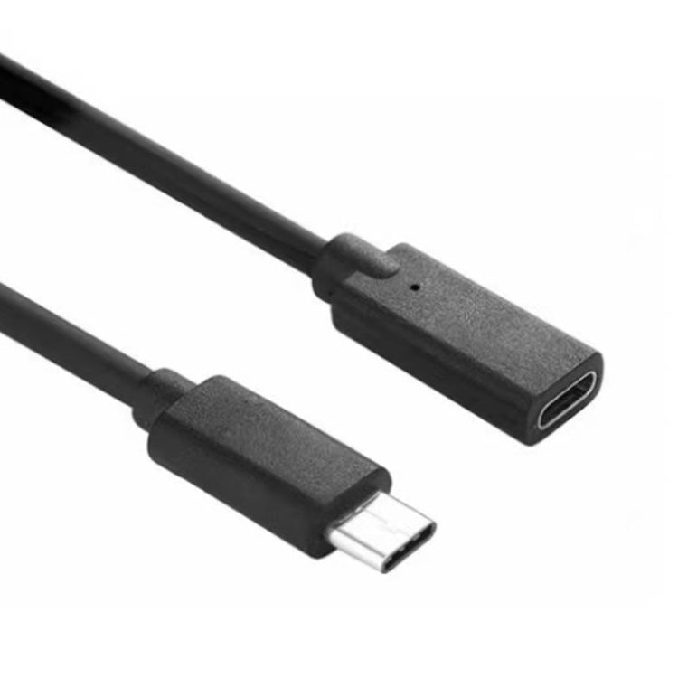 100W 20V 5A USB-C / Type-C Female to USB-C / Type-C Male 4K Ultra-HD Audio and Video Synchronization Data Cable Extension Cable, Cable Length: 1m (Black)
