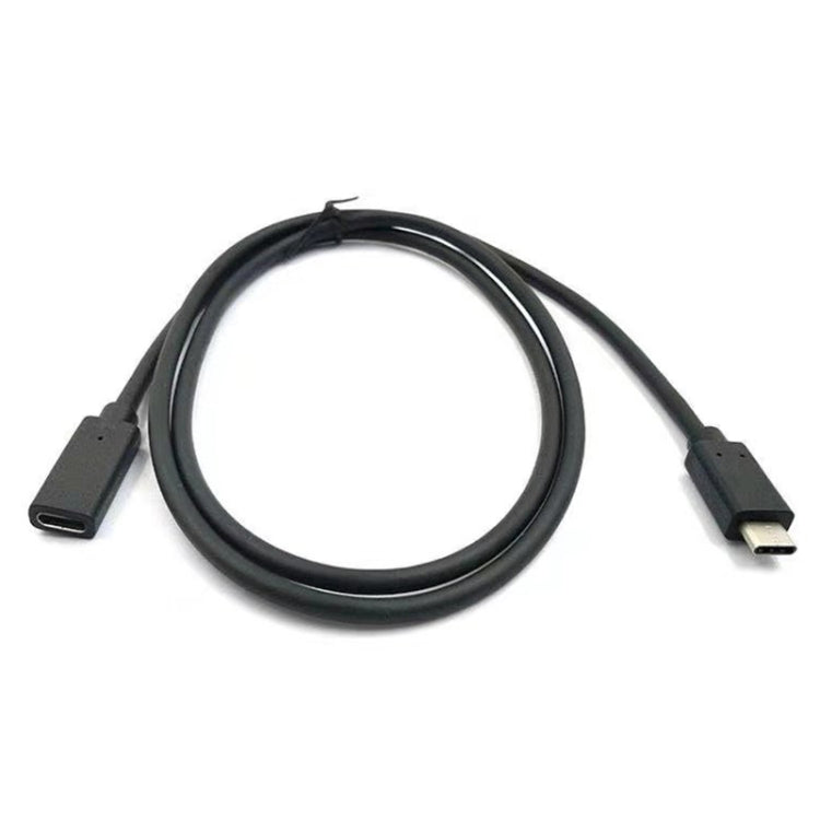 100W 20V 5A USB-C / Type-C Female to USB-C / Type-C Male 4K Ultra-HD Audio and Video Synchronization Data Cable Extension Cable, Cable Length: 60cm (Black)