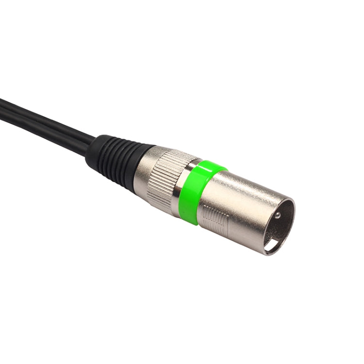 2055MFF-03 2 In1 XLR Male to Double Female Microphone Audio Cable, Length: 0.3m