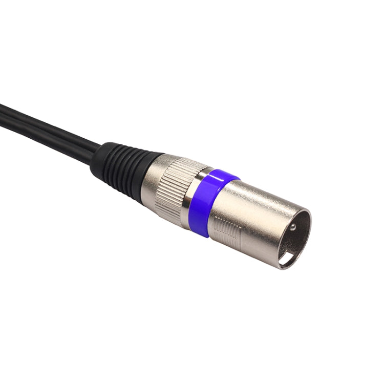 2055MFF-03 2 In1 XLR Male to Double Female Microphone Audio Cable, Length: 0.3m