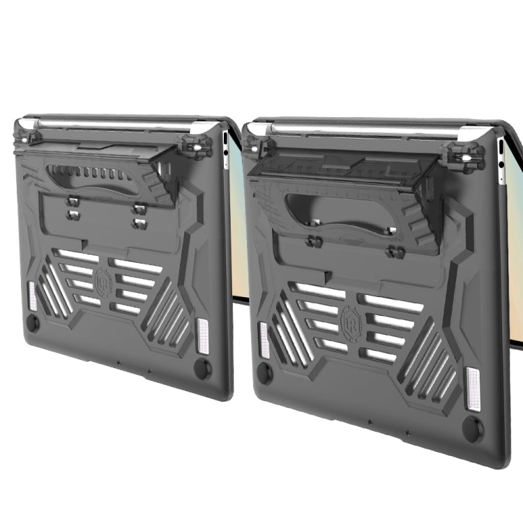 Split Waterproof PC Crystal Laptop Protective Case for Huawei MateBook 13 inch, with Stand & Handle