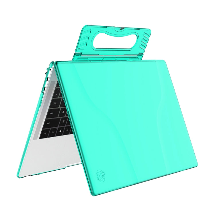 Split Waterproof PC Crystal Laptop Protective Case for Huawei MateBook X Pro, with Stand & Handle