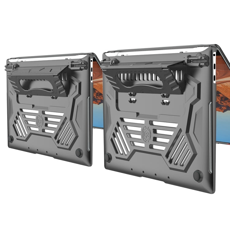 Split Waterproof PC Crystal Laptop Protective Case for Huawei MateBook X Pro, with Stand & Handle