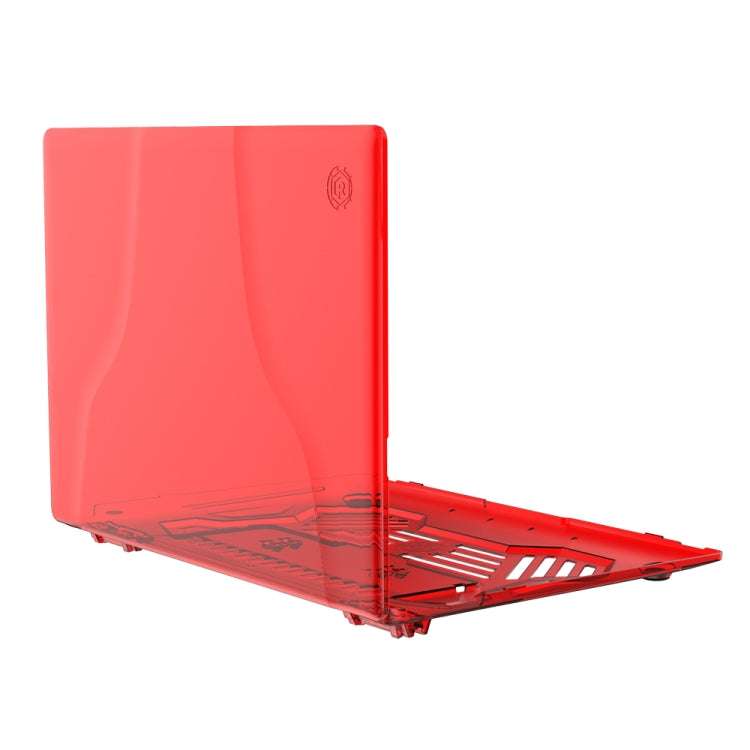 Split Waterproof PC Crystal Laptop Protective Case for Huawei MateBook X Pro, with Stand & Handle