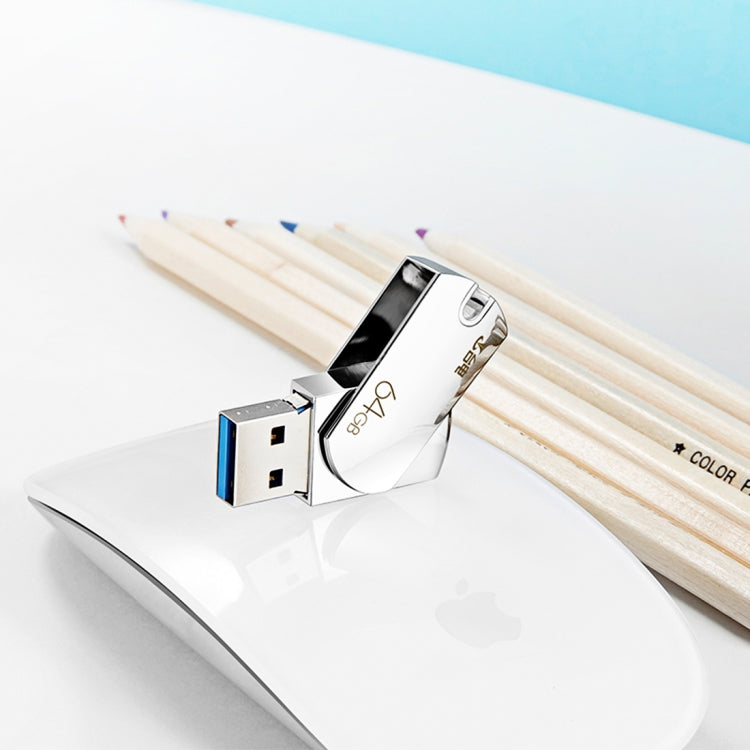 Teclast 64GB Leishen Series 360 Degrees Rotation Metal Body USB3.0 Flash Disk Drive for PC, Notebook, Laptop, Computer, Car Audio, STB, MP3, Blu-Ray Player(Silver)