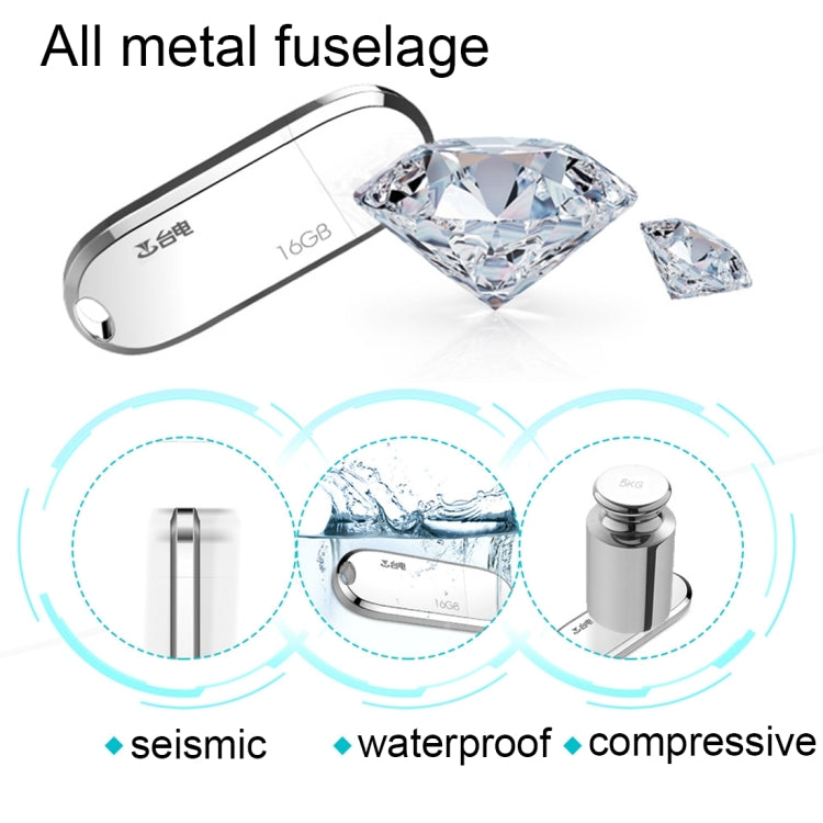 Teclast 16GB Huan U Series Metal Body USB2.0 Flash Disk Drive for Mac and PC(White)