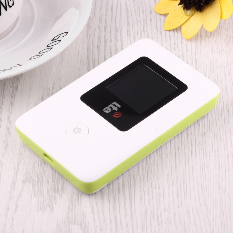 D6 100Mbps 4G LTE Wireless WiFi Router with LCD Screen, Sign Random Delivery(White)