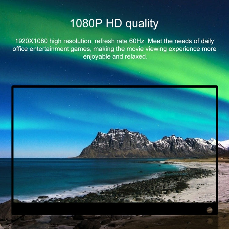 15.6 inch 1080P 178 Degree Wide Angle HD Portable Touch IPS LED Display Monitor