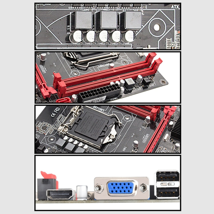 H81 DDR3 Desktop Computer Mainboard, Supports for LGA 1150 Series Processors
