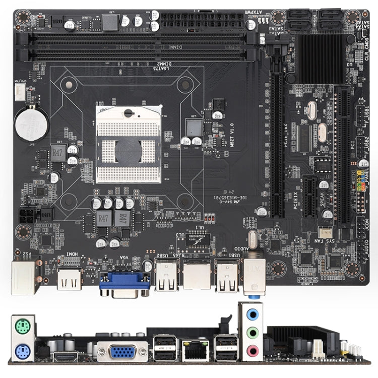 HM55A DDR3 Desktop Computer Mainboard, Support for Intel Pentium / i7 / i5 / i3 Series CPU
