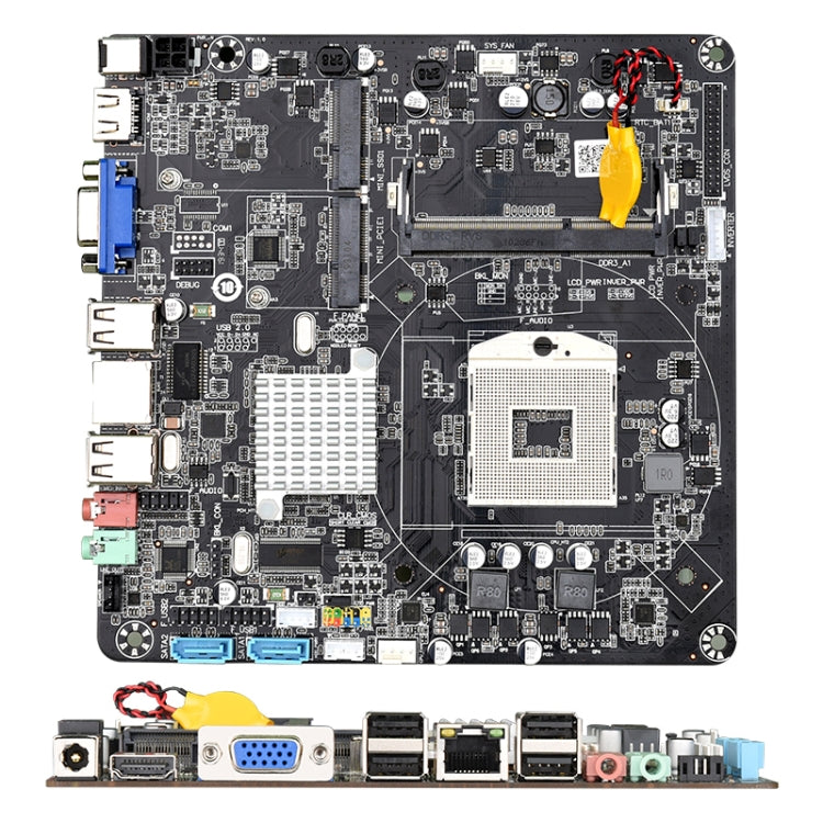 HM55B DDR3 Desktop Computer Mainboard, Support for Intel Pentium / i7 / i5 / i3 Series CPU, Support Wifi